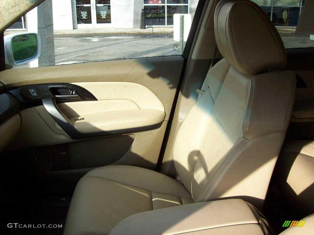 2007 MDX Technology - Aspen White Pearl / Taupe photo #9