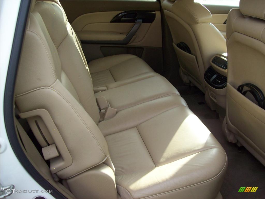 2007 MDX Technology - Aspen White Pearl / Taupe photo #12
