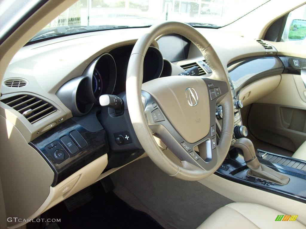 2007 MDX Technology - Aspen White Pearl / Taupe photo #15