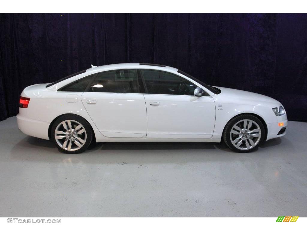 2008 S6 5.2 quattro Sedan - Ibis White / Black photo #2