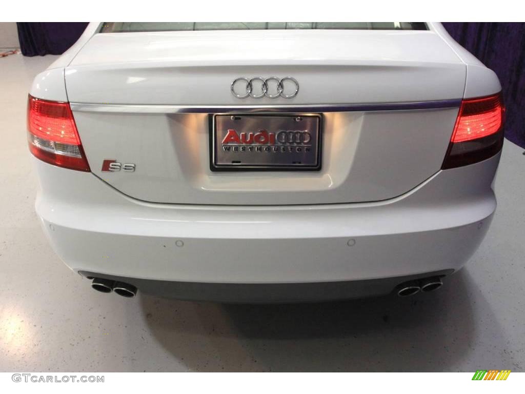 2008 S6 5.2 quattro Sedan - Ibis White / Black photo #15