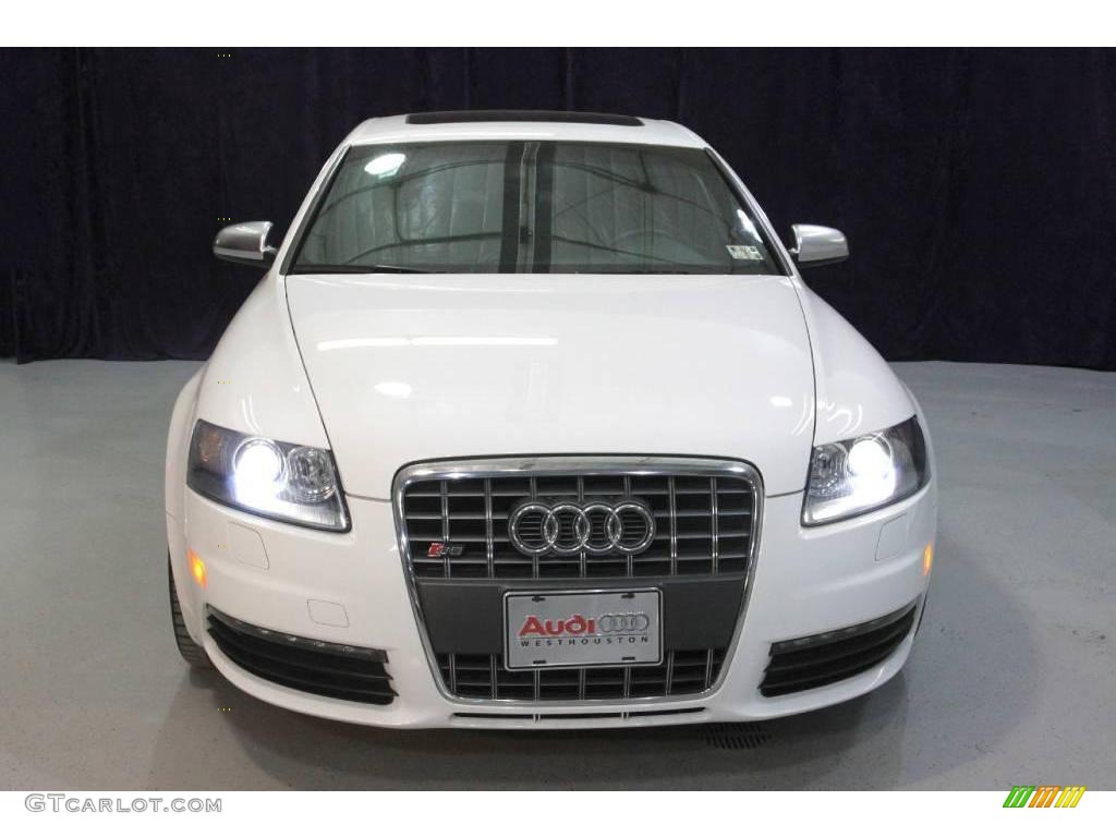 2008 S6 5.2 quattro Sedan - Ibis White / Black photo #29