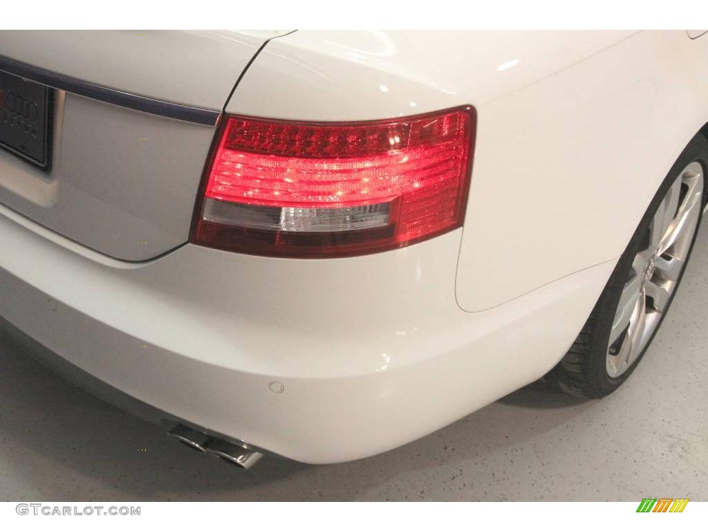 2008 S6 5.2 quattro Sedan - Ibis White / Black photo #37