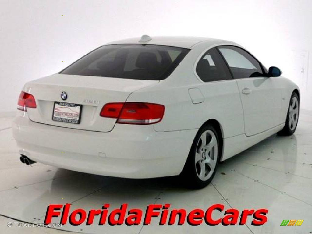 2008 3 Series 328i Coupe - Alpine White / Beige photo #2