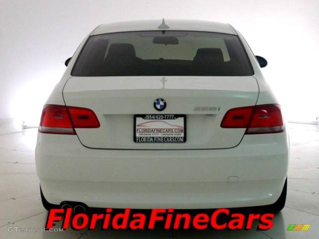 2008 3 Series 328i Coupe - Alpine White / Beige photo #6