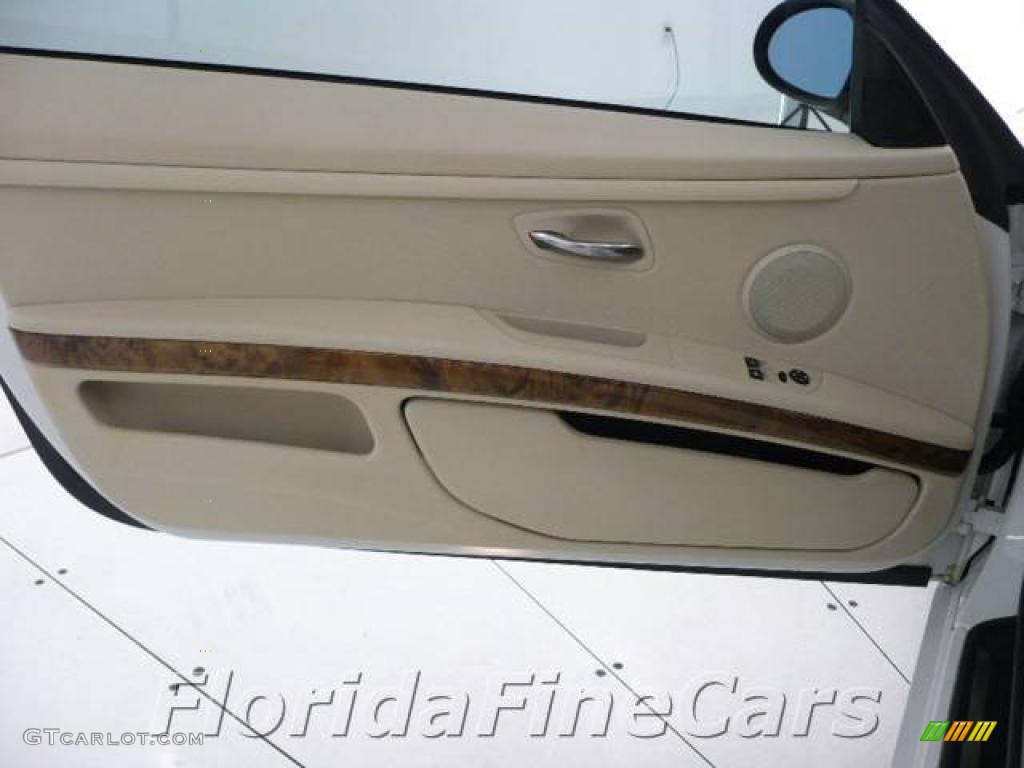 2008 3 Series 328i Coupe - Alpine White / Beige photo #11