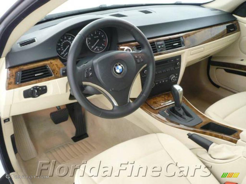 2008 3 Series 328i Coupe - Alpine White / Beige photo #12