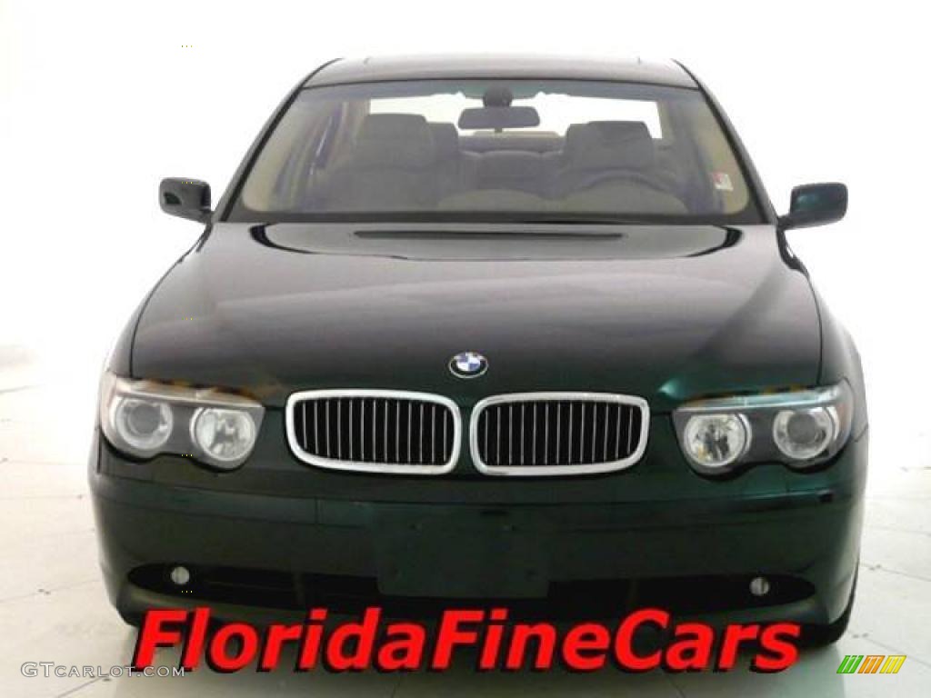 2002 7 Series 745i Sedan - Oxford Green Metallic / Beige III photo #5