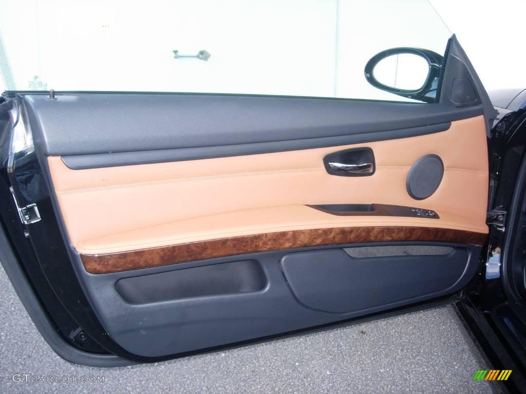 2009 3 Series 335i Coupe - Jet Black / Saddle Brown Dakota Leather photo #14
