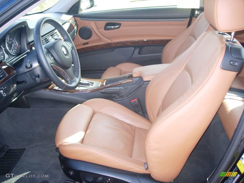 2009 3 Series 335i Coupe - Jet Black / Saddle Brown Dakota Leather photo #16