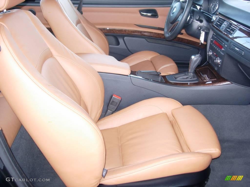 2009 3 Series 335i Coupe - Jet Black / Saddle Brown Dakota Leather photo #18