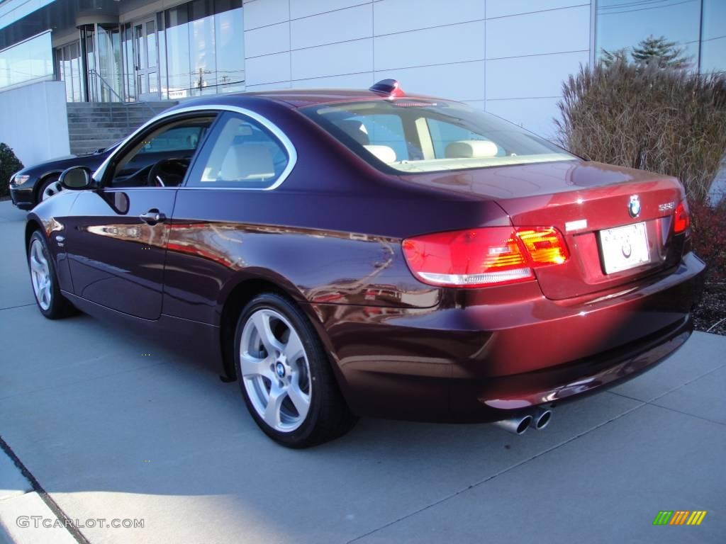 2009 3 Series 328xi Coupe - Barbara Red Metallic / Cream Beige Dakota Leather photo #4