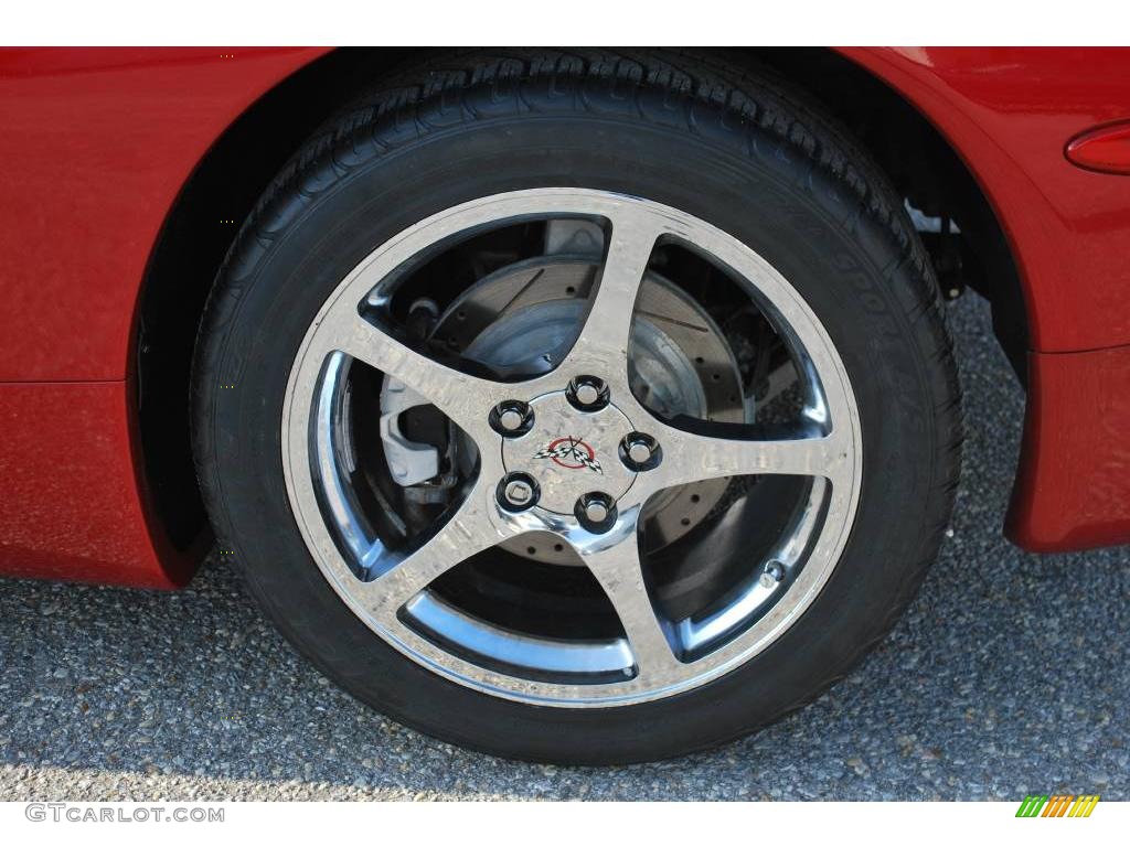 2004 Corvette Coupe - Magnetic Red Metallic / Light Oak photo #12