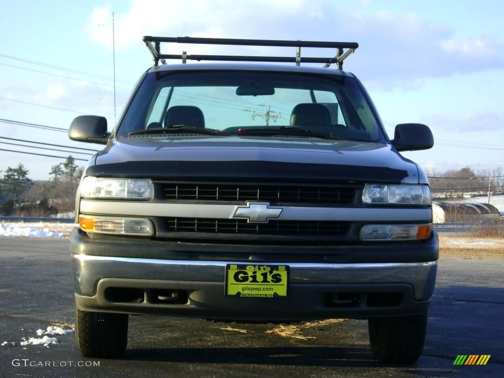 2000 Silverado 1500 Regular Cab 4x4 - Light Pewter Metallic / Graphite photo #2