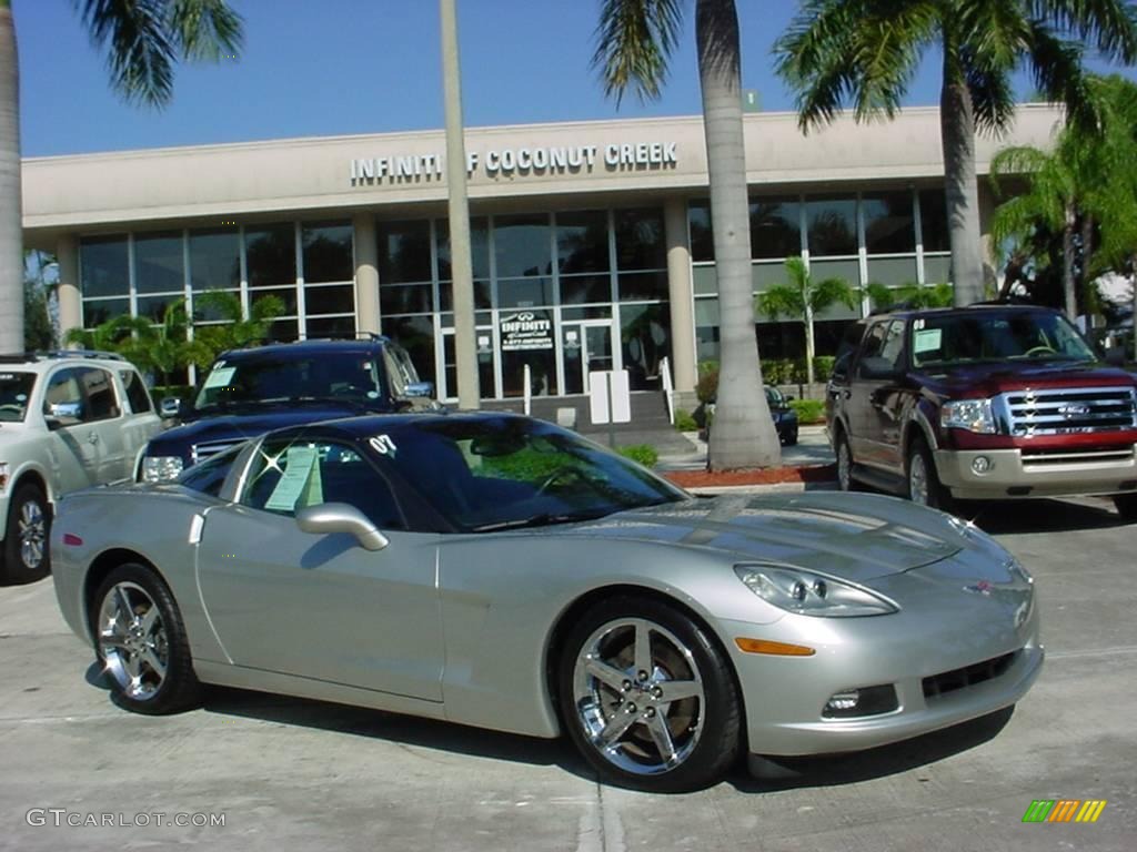 2007 Corvette Coupe - Machine Silver Metallic / Titanium photo #1