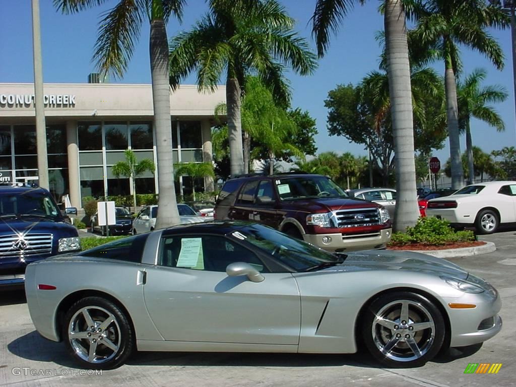 2007 Corvette Coupe - Machine Silver Metallic / Titanium photo #2