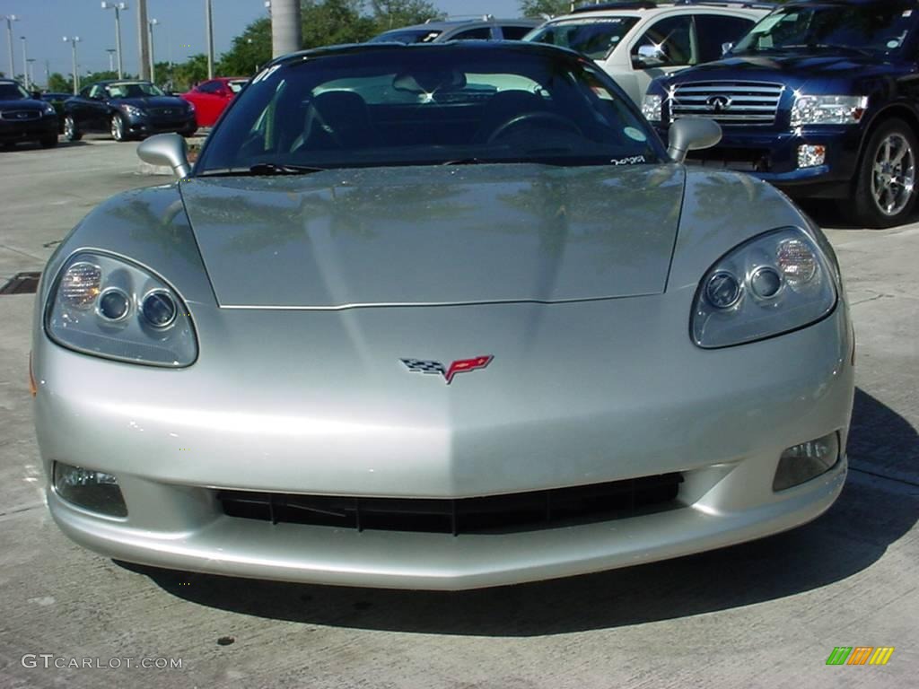 2007 Corvette Coupe - Machine Silver Metallic / Titanium photo #8