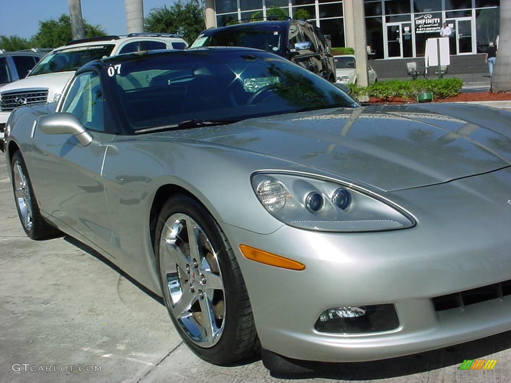 2007 Corvette Coupe - Machine Silver Metallic / Titanium photo #10