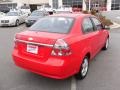 2007 Victory Red Chevrolet Aveo LT Sedan  photo #4