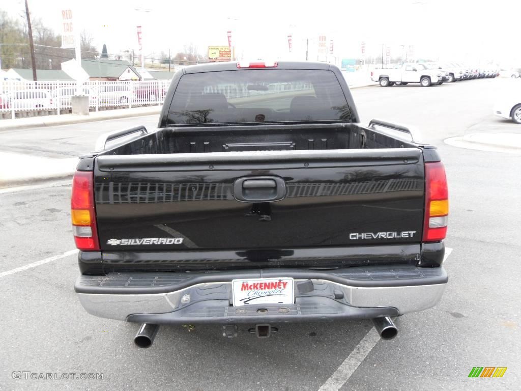 2002 Silverado 1500 LT Extended Cab - Onyx Black / Tan photo #3