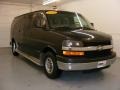 2004 Dark Green Metallic Chevrolet Express 3500 15 Passenger Van  photo #3