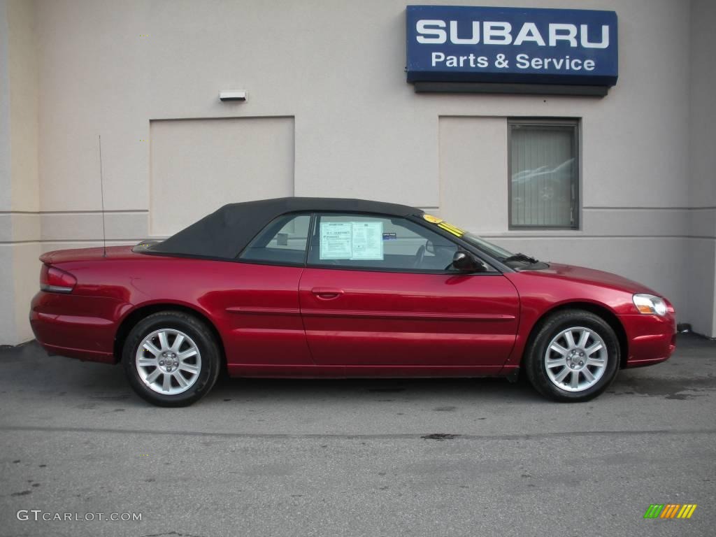 2004 Sebring GTC Convertible - Inferno Red Pearl / Dark Slate Gray photo #5