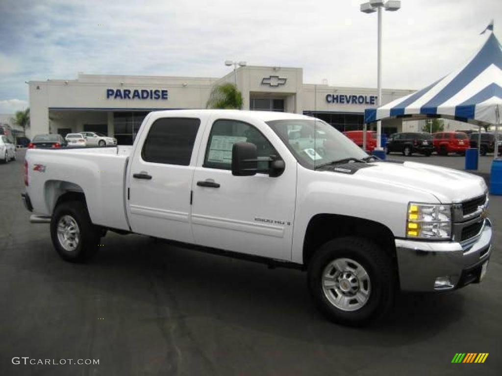 2009 Silverado 2500HD LT Crew Cab 4x4 - Summit White / Ebony photo #1