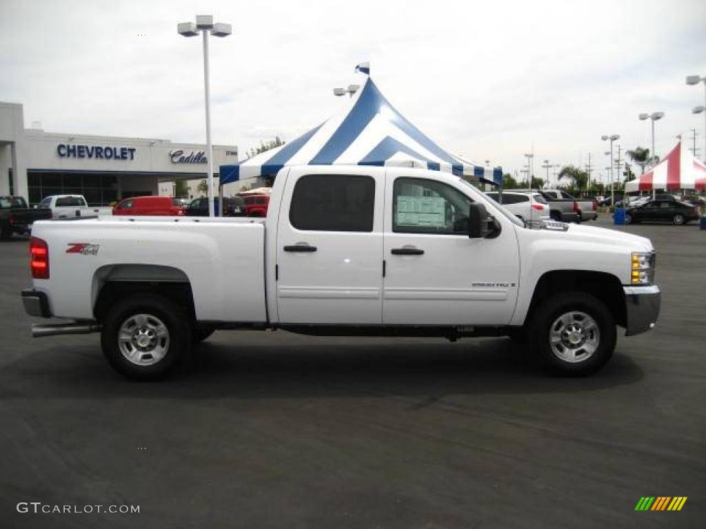 2009 Silverado 2500HD LT Crew Cab 4x4 - Summit White / Ebony photo #6