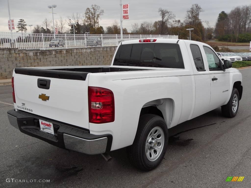 2010 Silverado 1500 Extended Cab - Summit White / Dark Titanium photo #4