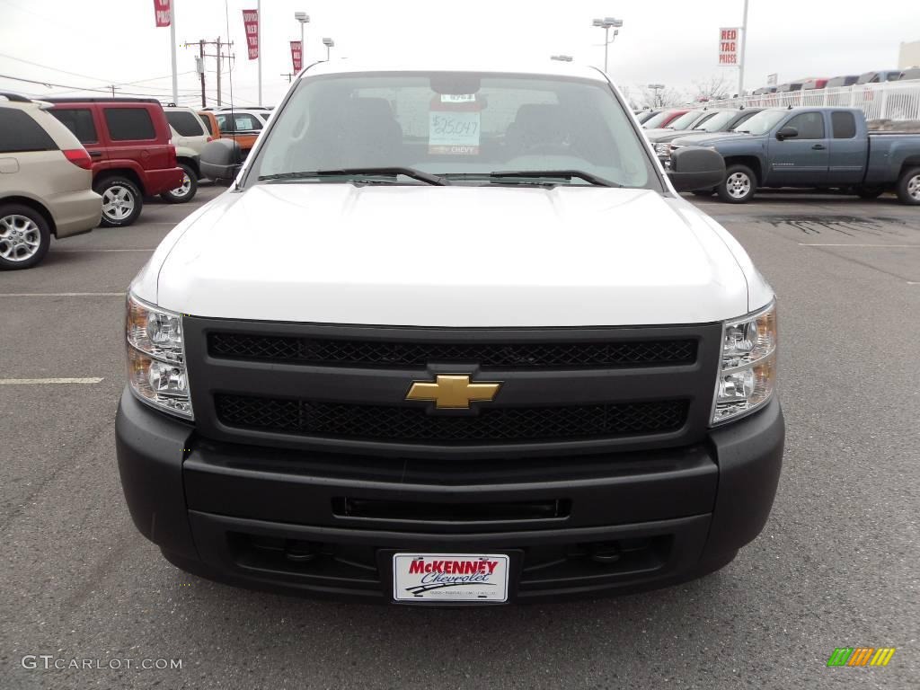 2010 Silverado 1500 Extended Cab - Summit White / Dark Titanium photo #6