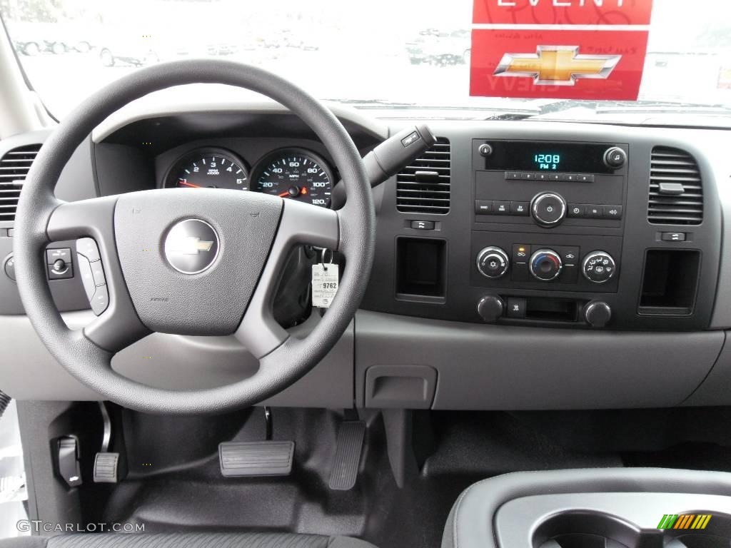 2010 Silverado 1500 Extended Cab - Summit White / Dark Titanium photo #13