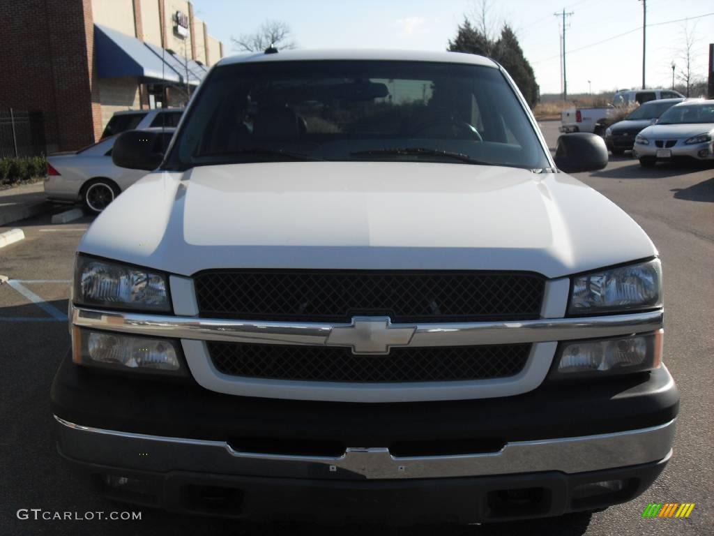 2003 Silverado 1500 LT Extended Cab 4x4 - Summit White / Medium Gray photo #3