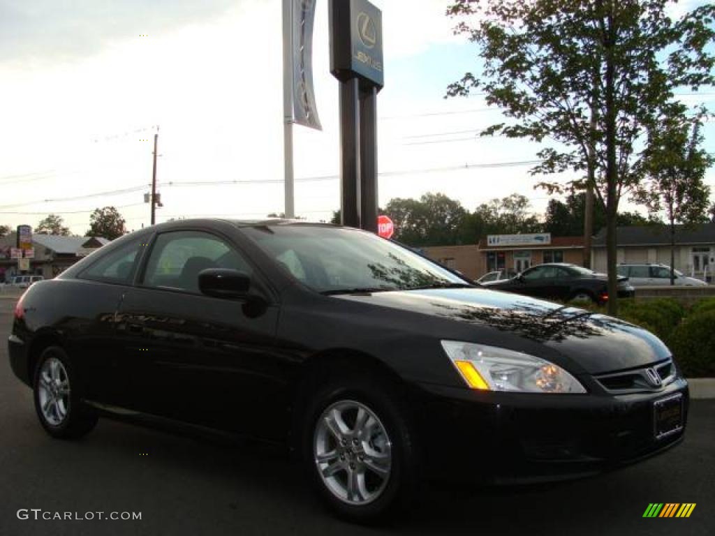2006 Accord EX Coupe - Nighthawk Black Pearl / Black photo #3