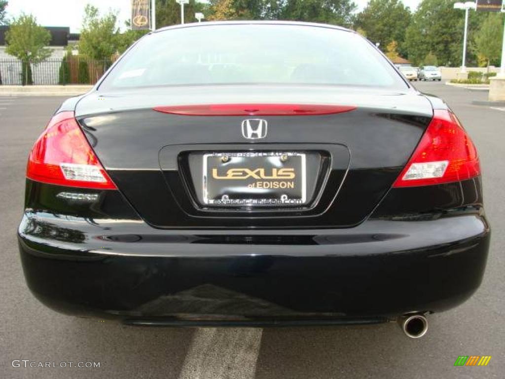 2006 Accord EX Coupe - Nighthawk Black Pearl / Black photo #5