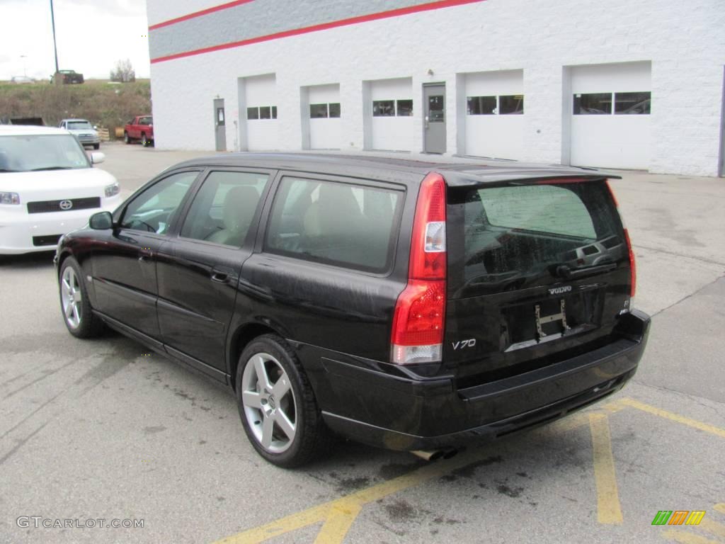 2005 V70 R AWD - Black / R Gobi Sand/Metallic photo #3