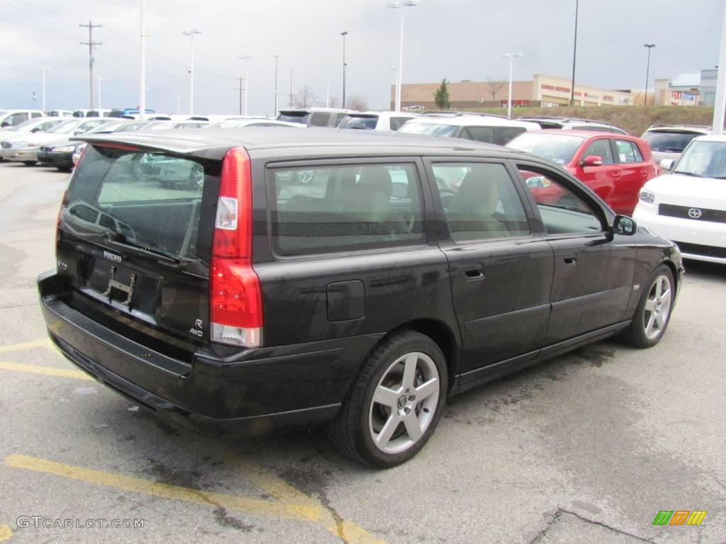 2005 V70 R AWD - Black / R Gobi Sand/Metallic photo #6