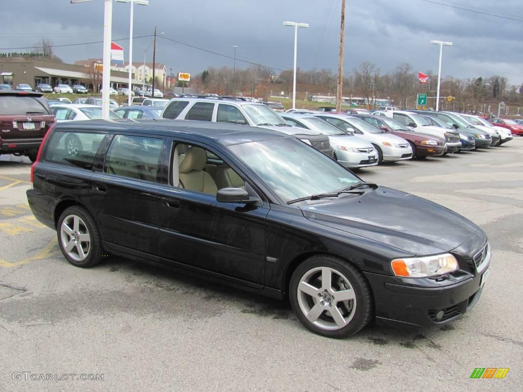 2005 V70 R AWD - Black / R Gobi Sand/Metallic photo #8