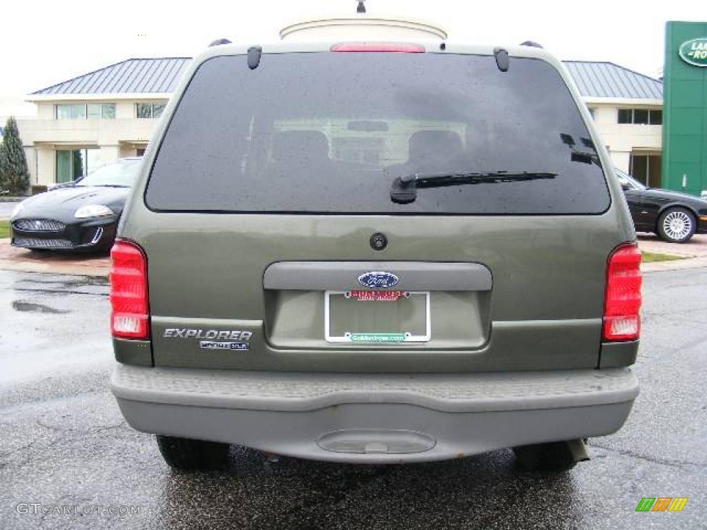 2003 Explorer Sport XLS 4x4 - Estate Green Metallic / Medium Parchment Beige photo #4