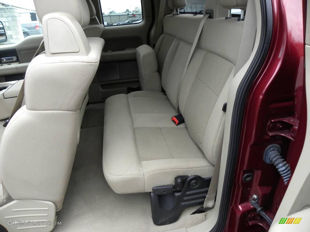 2006 F150 XLT SuperCab - Dark Toreador Red Metallic / Tan photo #7