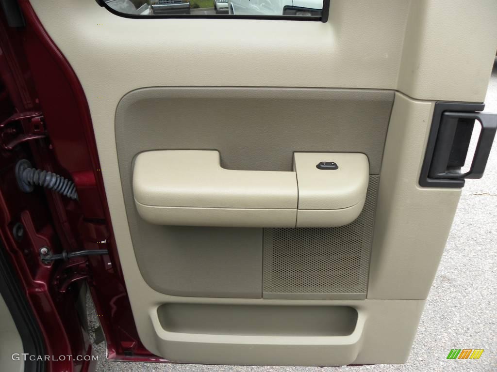2006 F150 XLT SuperCab - Dark Toreador Red Metallic / Tan photo #8