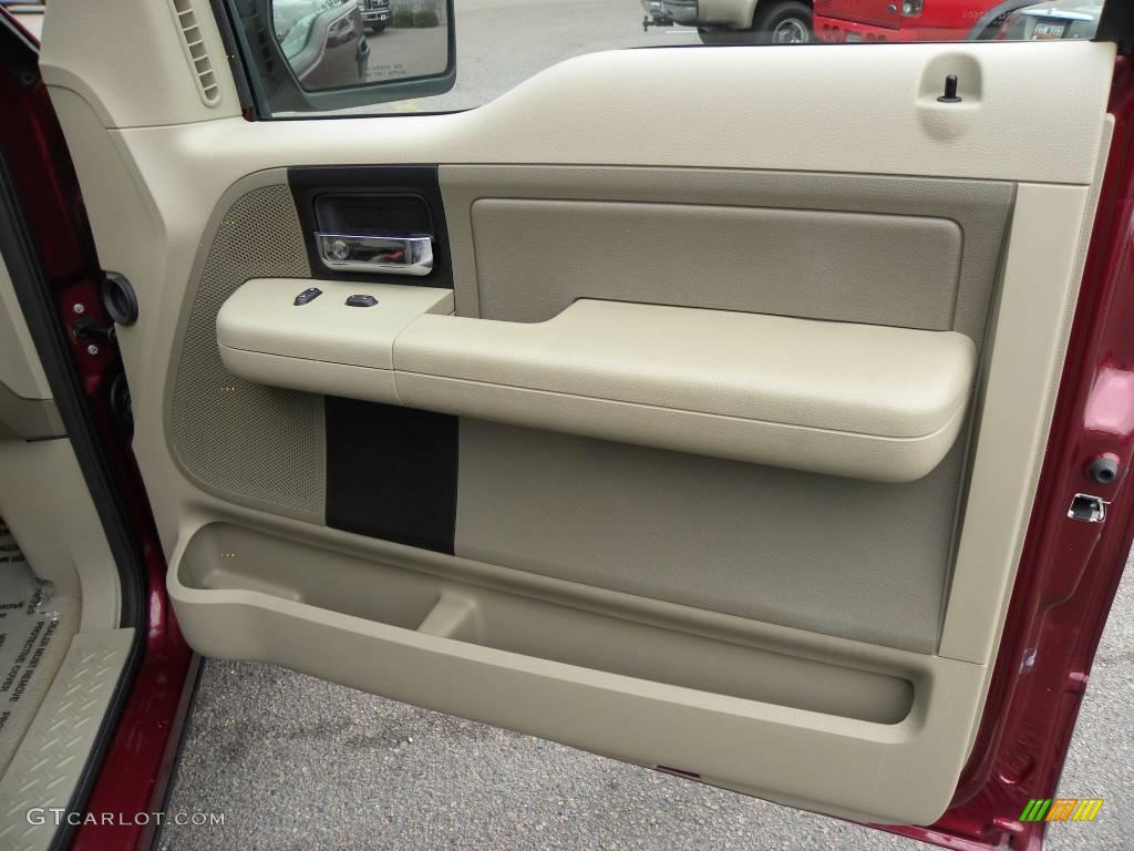 2006 F150 XLT SuperCab - Dark Toreador Red Metallic / Tan photo #10