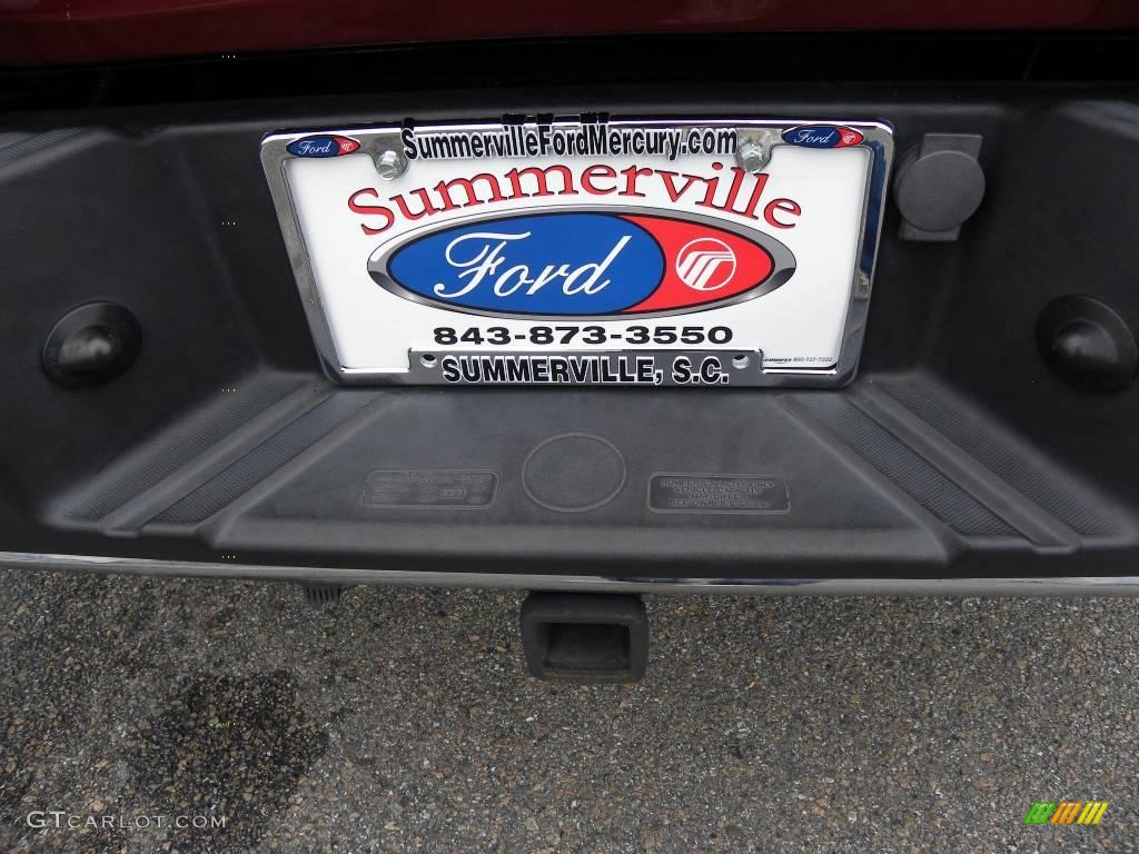 2006 F150 XLT SuperCab - Dark Toreador Red Metallic / Tan photo #15