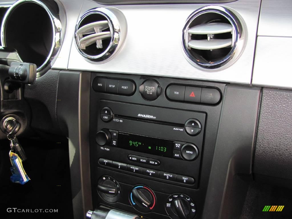 2006 Mustang V6 Premium Convertible - Tungsten Grey Metallic / Black photo #14