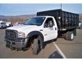 Oxford White 2007 Ford F450 Super Duty XL Regular Cab Chassis Dump Truck