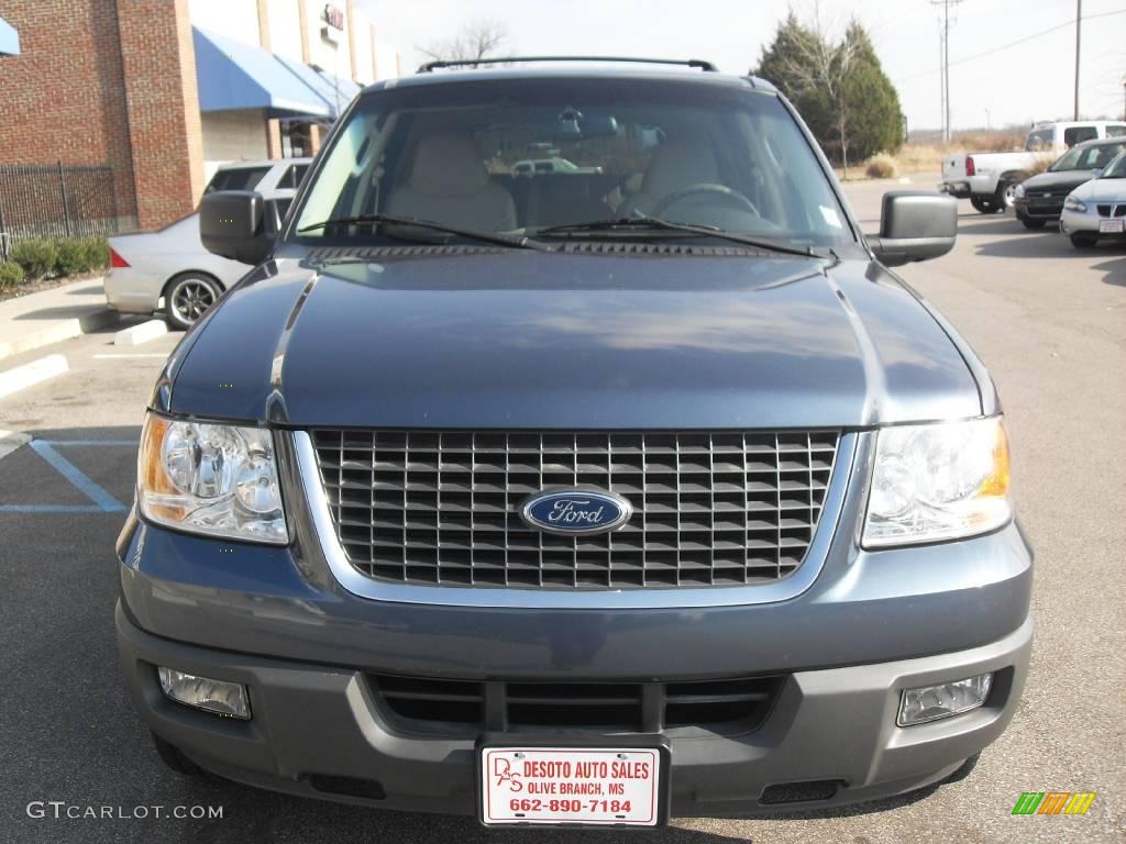 2004 Expedition XLT - Medium Wedgewood Blue Metallic / Medium Parchment photo #3