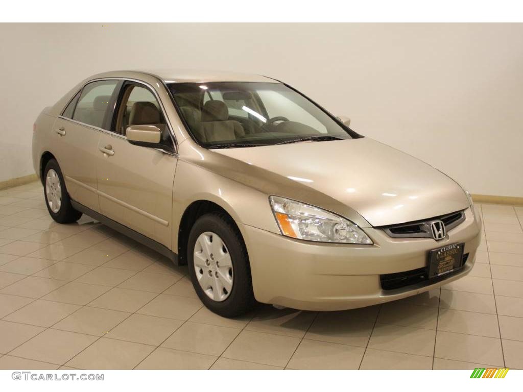 2003 Accord LX Sedan - Desert Mist Metallic / Ivory photo #1