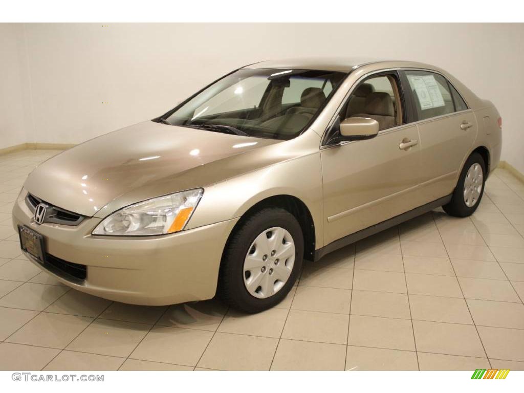 2003 Accord LX Sedan - Desert Mist Metallic / Ivory photo #3