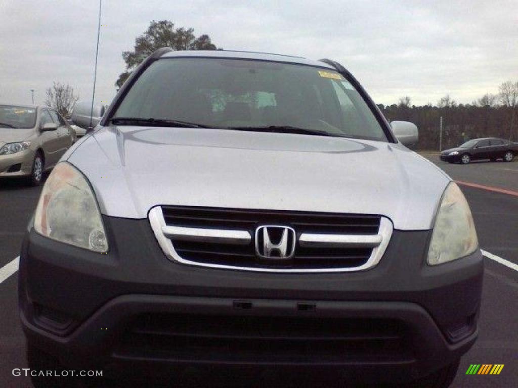 2002 CR-V EX 4WD - Satin Silver Metallic / Black photo #2