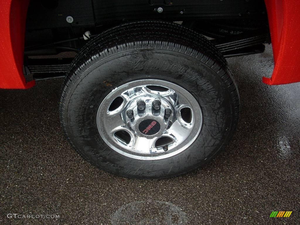 2009 Sierra 2500HD Work Truck Regular Cab 4x4 - Fire Red / Dark Titanium photo #4