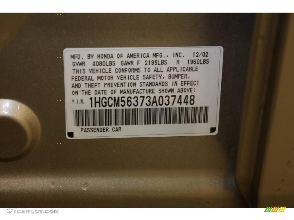 2003 Accord LX Sedan - Desert Mist Metallic / Ivory photo #21